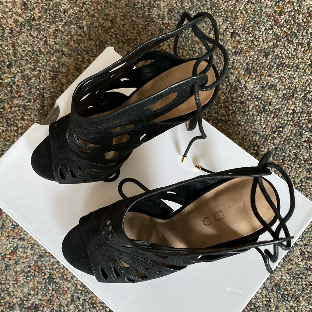 Aldo black suede heels - Picture 5 of 6